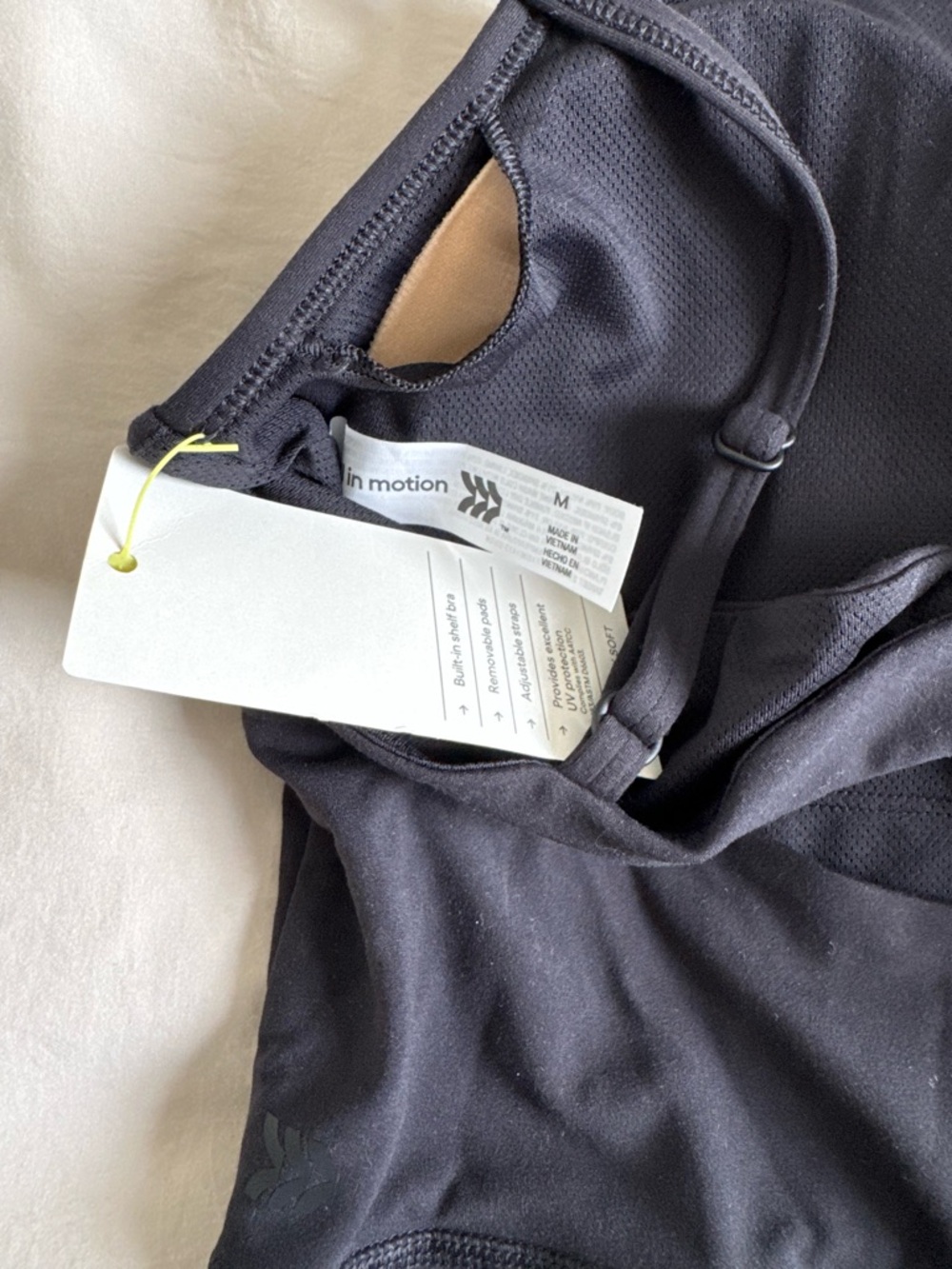 NWT all in motion Black Slim Spaghetti-Strap Jumpsuit - Picture 3 of 3